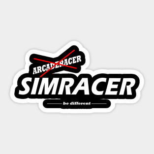 Simracer Simracing Virtual Racing Sticker